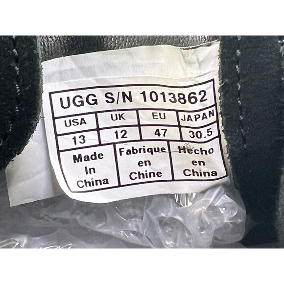 UGG Hendrickson $150 Men\'s Moc Toe Chukka Boots Size 13 Suede Black 1013862 EUC main image 7